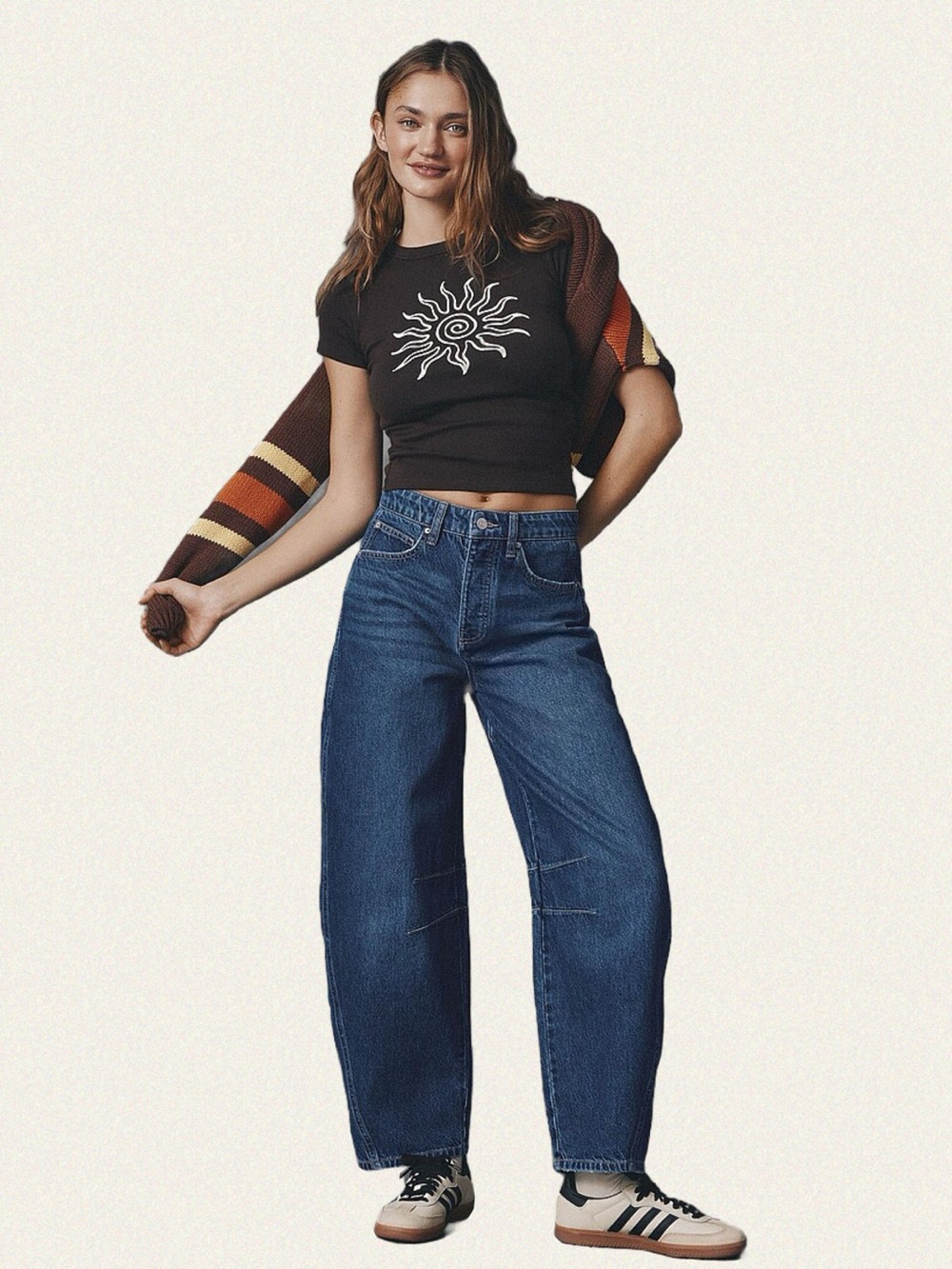 Twik Barrel Leg Jean